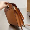 Umhängetasche Handtasche Umhängetasche Briefträger Umhängetaschen Echtes Leder Klassischer Brief bedruckt Vordertasche Tragegriff oben D2653