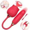 NXY Vibrators Сяер OEM / ODM Rose Цветок Вибратор 2 В одном клиторате сосание G Sport Sex Toys Женщины Взрослый Телескопический 0110