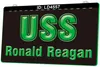 LD4557 USS Ronald Reagan Nimitz Class Nuclear Powered Supercarrier Light Sign 3D Grabado LED Venta al por mayor Venta al por menor