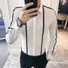 Plus Size Men Shirt Brand New Slim Fit Casual Men's Social Shirts Long Sleeve Business Formal Wear Party Dress Shirts 5XLS Sale 201124