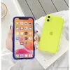 Nieuwe fluorescerende kleur Hele gedekte nauwkeurige camera Bescherming Cases voor iPhone 11 iPhone X MUTI Colors Optionele Hoge Kwaliteit Cover