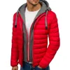 Zogaa Brand Fashion Parka Men Casual Wear Wear Winter Coat 7 Colors Cooled Cotte Olde Plus Siez S3XL 201119