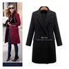Women's Trench Coats Autumn Winter Coat Women 2021 Casual Wool Solid Jackets Blazers Female Elegant Double Breasted Long Ladies Plus Size 5x