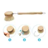 Naturel En Bois À Long Manche Pan Pot Brosse Plat Bol Lavage Têtes De Brosse De Nettoyage Ménage Cuisine Outils De Nettoyage JJB14093