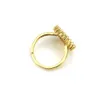 New Fashion 18kGold Plated Adjustable Micro Pave Diamond Letter Ring High Quality Gold Rings for Women Gift