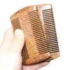 Nouvelle mode Green Sandalwood Pocket Bearb Hair Sembs 2 tailles Handmade Natural Wood Comb 1pc Fashion Wooden comb1030960