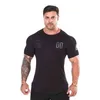 2019 nieuwe effen kleding fitness t-shirt mannen o-hals t-shirt katoen bodybuilding tee shirts tops sportscholen t-shirt homme g1222