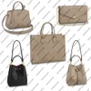 M45494 Desinger vera pelle di vacchetta grana ONTHEGO NEONOE MM Donna secchiello Borsa a mano tote clutch shopping tracolla a tracolla