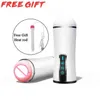 NXY Sex men masturbators Realistic Flashlight Silicone Lady Vagina Vibrator Toys For Men Electric Masturbating Pussy Penis Masturb4913323