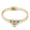 New Style Heart Charm Bracelets Bangl Magnet Clasp With Snake Chain 316L Stainls Steel Women Bangl jewelry