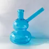 14mm Glas Shisha Rauchpfeife Rauch Shisha Bunte Kürbisförmige Glaspfeifen Ölbrenner Tabakschale Aschenfänger Percolater Bubbler Ganze Sets