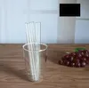 Pailles à boire en verre transparent 18cm x 0.8cm | Pour enfants, paille droite de 7 pouces de longueur pour Cocktail au lait SN1648