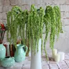 Flone 8 gałąź sztuczne zielone rośliny fałszywy kochanek owoce zielone amaranthus kwiaty ślubne domy do dekoracji flower