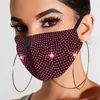 мода маски для лица шика побрякушки алмаза защитной маски РМ2,5 маски черного рта женщин многоразовых красочных стразы стороны маски для лица