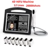 Nyaste 3D 4D HIFU Machine High Intensity Focused Ultraljud för ansiktslyftande hudstrålning Kroppsbantning 3/5/8 Patron