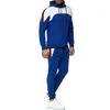 Erkekler Spotrs Takım İki Adet Set erkek Fermuar Hoodie Ceket Kazak + Pantolon Erkek Hoody Jogging Eşofman Spor Kıyafet 5XL 201130