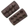 Molde de chocolate de Pascua Formas de huevo de conejo Moldes de fondant Jalea y caramelo 3D DIY Herramientas para hornear de Pascua HHA3239