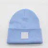 Pary Multicolor Dzianiny Kapelusz Mężczyźni Projektanci Beanie Kapelusze Solidna Kolor Unisex Jesieni Kobiety Dzianiny Czapki