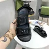 Designer Women straps Sandals Slides Rubber Patent Leather It is a kind of shoes that can be matched with clothes at will woman Jelly Adjustable Buckle Shoe Size 35-42