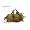 Outdoor Backpack Men Gym Bag for Fitness Women Messenger Handbag Sports Bag Barrel Bags Nylon Camouflage Military Tactical Bags Q0705