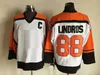 C2604 1997 Final Cup Cup Stanley Retro 27 Ron Hextall 88 Eric Lindros Hockey Jerseys Black Orange Vintage Litched Jersey C Patch M-XXXL