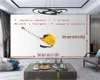 Personalizado Dos Desenhos Animados Animais 3D Wallpaper Dourado Streamer Ling Cervos Sênior Atmosfera Indoor Sala de Estar Tv Fundo Decoração de Fundo