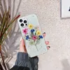 Real Dry Flower Creative Styly Crystal Back Cover для iPhone 11 12 Case Pro Max X XR XS Max 6 7 8 Plus Chrode