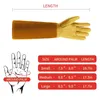 Gardening Gloves for Women and Men Thron Proof Rose Pruning Goatskin Gloves with Long Forearm Protection Gauntlet243M