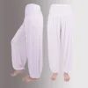 Womens elástico solto casual algodão macio ioga esportes dança harem calças chandal mujer pantalon a50 x1227