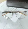 High-quality Star BE1332-D designer Eeybrow big-rim Men Glasses 56-17-145 contrasted plaid semi-rim for prescription glasses fulls3093