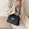 Crocodile pattern Square Tote bag 2021 New High quality PU Leather Women's Designer Handbag Vintage Shoulder Messenger Bag