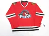 Szyte Custom Rockford Icehogs Red Ahl Hockey Jersey Dodaj dowolny Nazwa Numer Mens Kids Jersey XS-5XL