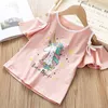 Abito unicorno per bambina Vestiti estivi Abiti principessa Bambini Set di abbigliamento Abiti per bambini per ragazze 2 3 4 5 6 7 anni LJ200916