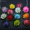 Gifts for women 5 Pieces Artificial Optic Fibre Fake Lotus Leaf Flowers Water Lily Floating Pond Pool Plants Wedding decoration C70
