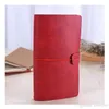 Solid Color Leather notepad Notebook Handmade Vintage Diary Journal Books Retro Travel Notepad Sketchbook Office School Supplies Gift WVT0939