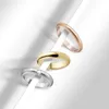 Diamond Wedding Ring Men Band Rings Classic Luxury Designer Jewelry Women Titanium Steel Alloy Colited 3 Colors Gold/Si258m