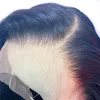 150% Remy wstępnie oskubane 13X4 koronkowa peruka z przodu prosto koronkowa peruka na przód koronki przodu peruki z ludzkich włosów Remy 4X4 proste zamknięcie peruka