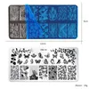 Yeni Tırnak Damgalama Plaka Transferi Hatları Çiçek Geometrik Mermer Görüntü Damga Şablon Baskı Elek DIY Manikür Tırnak Sanat Araçları