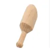 Mini cucharada de madera Cucharadita Pala de sal pequeña Cuchara de sal de baño Leche en polvo Cucharas Cucharas de condimentos de madera Café Té Mini cuchara de azúcar KKA1574