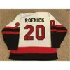 CEUF #20 Jeremy Roenick Thayer Academy High School Jersey 100% sömnad broderi S Hockey Jerseys White Vintage