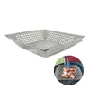 casseroles de gril d'acier inoxydable