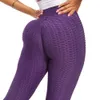 Kadın Yoga Pantolon Katı Petek Seksi Fitness Tayt Yüksek Bel Elastik Koşu Taytları Lories Push Up Gym Egzersiz Pantolon JXW818