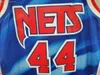 Benutzerdefinierte genähte New Jersey Derrick Coleman 44 XS-6XL MENS Throwbacks Basketball Trikots billige Männer Frauen Jugendliche