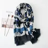 Autumn Winter Sexy Leopard Striped Fringes Viscose Shawl Scarf Women High Quality Neckerchief Foulards Muslim Hijab Sjaal 2010181917314