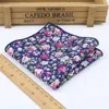 Rose Corbata estrecha Hankerchief Conjunto 100% algodón Textil Textil Pocket Pocket Square Impresión Floral Corbata Classic Flyny Flor Tie1