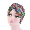Moda Saç Kapaklar Uyku Düğümlü Retro Etnik Şekillendirici Pamuk Türban Hedging Bonnet Girdap Çiçek Başörtüsü Şapka
