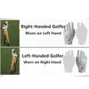 Main gauche Gants de golf à droite Hommes Rain Grip Temps chaud et humide Sports d'hiver 2 Pack Durable Respirant Soft Set Drop Shipping 201027