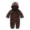 Winter Baby Rompers Baby Boy Girls Clothes Cotton Newborn Toddler Clothes Infant Jumpsuits Warm Clothing 201027