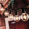 Solar String Lights Outdoor Street Garland G40 LED Solar Bulb Fairy Lights Glass Balls For Christmas Decor String Lights