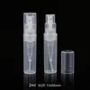 2 ml, 3 ml, 4 ml, 5 ml, durchsichtige Kunststoff-Parfümflasche, tragbare Mini-Reise-Sprühflasche, kleine Probenflaschen WB3334